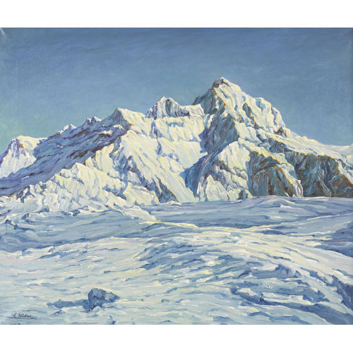 AUGUST WEBER : Schneehorn bei Adelboden (DOBIASCHOFSKY AUKTIONEN AG)
