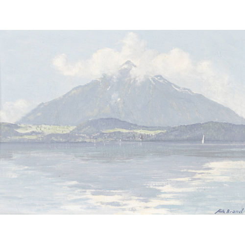 FRITZ BRAND : 'Niesen mit Thunersee' (DOBIASCHOFSKY AUKTIONEN AG)