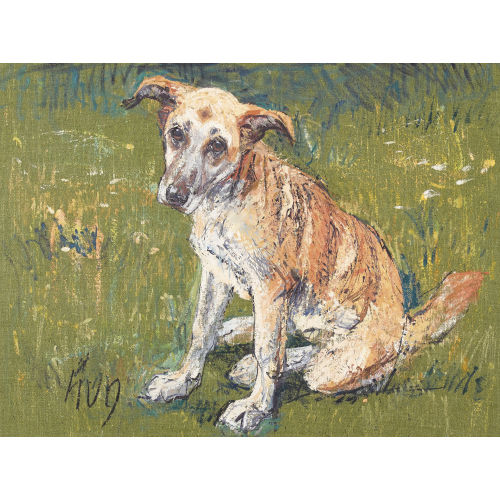 FRITZ HUG : Sitzender Hund (DOBIASCHOFSKY AUKTIONEN AG)