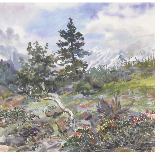 KARL ANNELER : Landschaftspartie (DOBIASCHOFSKY AUKTIONEN AG)