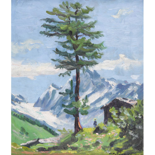 ALBERT NYFELER : Berglandschaft (DOBIASCHOFSKY AUKTIONEN AG)