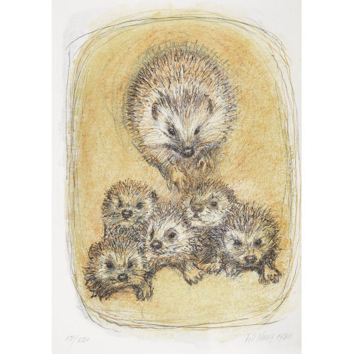 FRITZ HUG : Igelfamilie (DOBIASCHOFSKY AUKTIONEN AG)