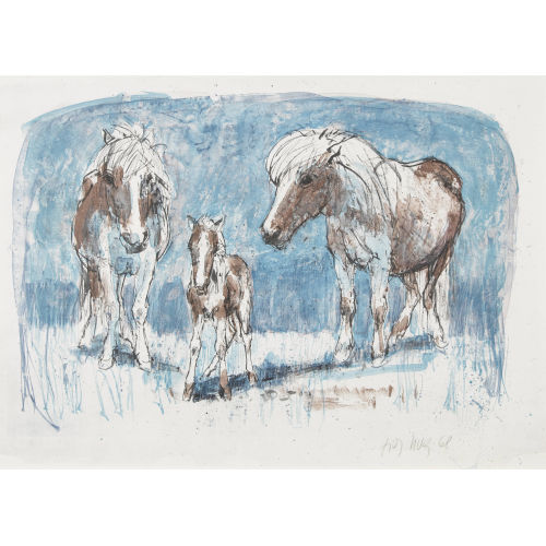 FRITZ HUG : Ponyfamilie (DOBIASCHOFSKY AUKTIONEN AG)