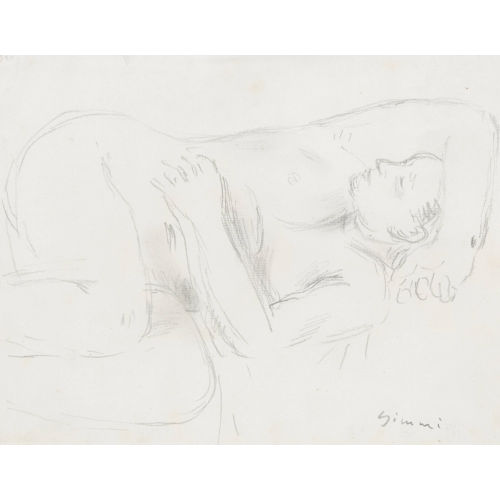 WILHELM GIMMI : Femme allong�e (DOBIASCHOFSKY AUKTIONEN AG)