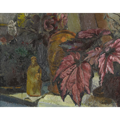 CUNO AMIET : 'Stillleben mit Zierahorn, B�ste und Statuette' (DOBIASCHOFSKY AUKTIONEN AG)