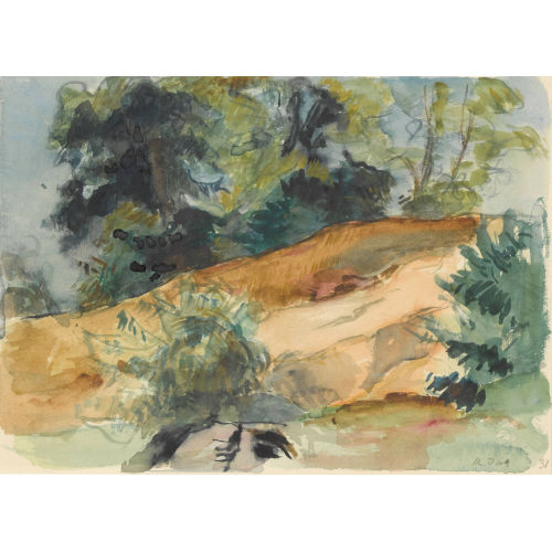 KARL THEOPHIL DICK : Sommerliche Landschaftspartie (DOBIASCHOFSKY AUKTIONEN AG)