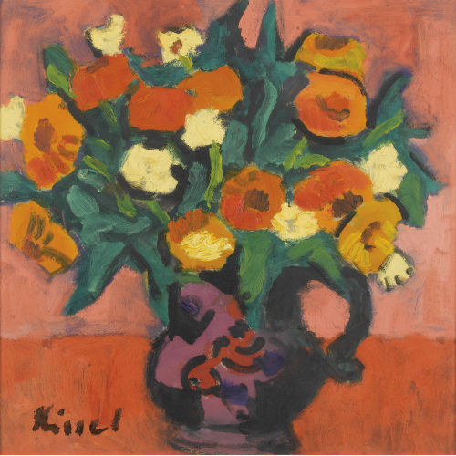 GERNOT KISSEL : Blumenstrauss im Krug (DOBIASCHOFSKY AUKTIONEN AG)