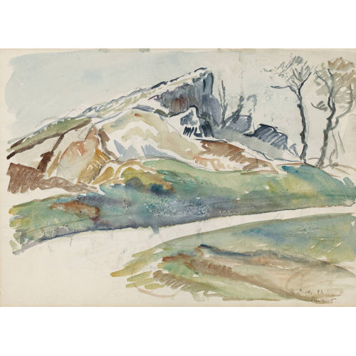 KARL THEOPHIL DICK : Landschaft bei Olevano (DOBIASCHOFSKY AUKTIONEN AG)