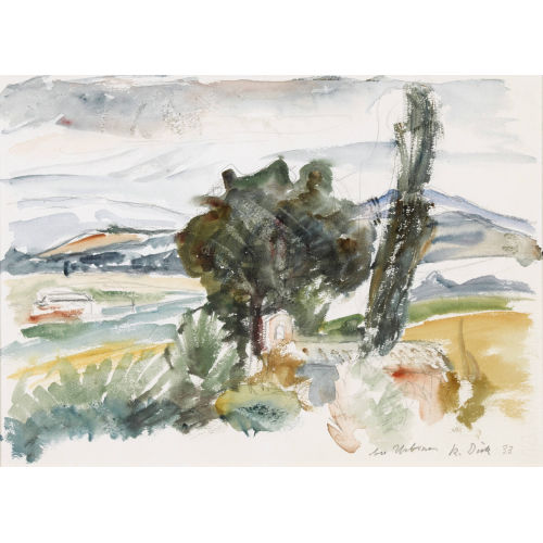 KARL THEOPHIL DICK : 'Bei Urbino' (DOBIASCHOFSKY AUKTIONEN AG)