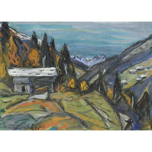 WILLY FL�CKIGER : Herbstliche Berglandschaft (DOBIASCHOFSKY AUKTIONEN AG)