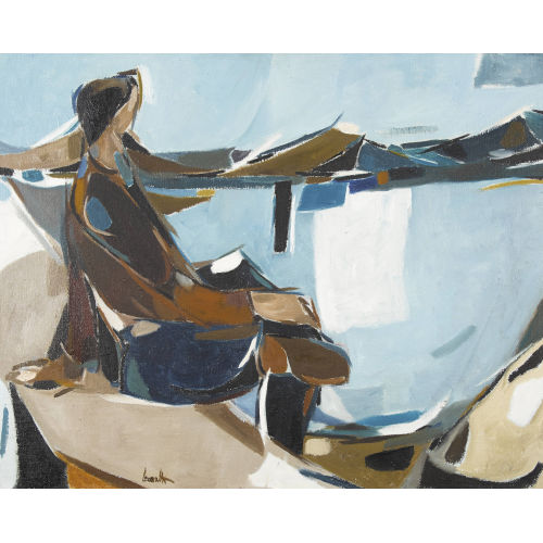 JEAN LECOULTRE : Figure au bord du lac (DOBIASCHOFSKY AUKTIONEN AG)