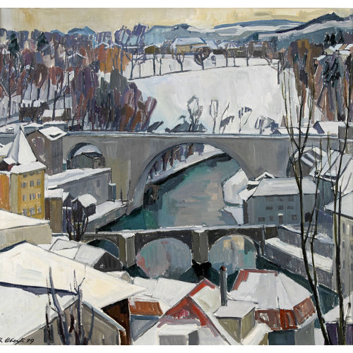 HERMANN OBERLI : 'Nydegg im Winter' (DOBIASCHOFSKY AUKTIONEN AG)