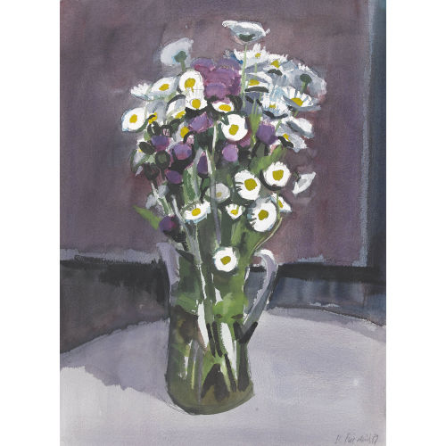 HEINZ FRIEDRICH : Feldblumen im Krug (DOBIASCHOFSKY AUKTIONEN AG)