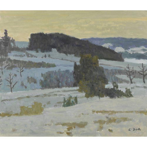 LEO DECK : Winterlandschaft (DOBIASCHOFSKY AUKTIONEN AG)