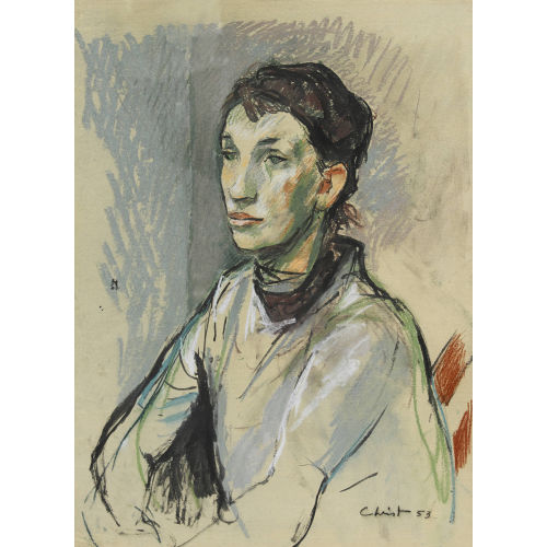 MARTIN ALFRED CHRIST : Portr�t einer Frau (DOBIASCHOFSKY AUKTIONEN AG)