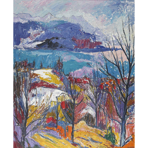 MARTIN PETER FL�CK : 'Vorfr�hling am Brienzersee' (DOBIASCHOFSKY AUKTIONEN AG)