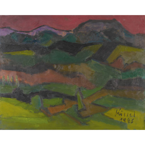 GERNOT KISSEL : Landschaft im Abendrot (DOBIASCHOFSKY AUKTIONEN AG)