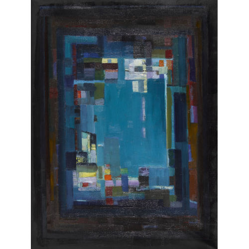 HANS (AUCH HAFOR) FORSTER : 'Zeichen auf blauem Grund' (DOBIASCHOFSKY AUKTIONEN AG)