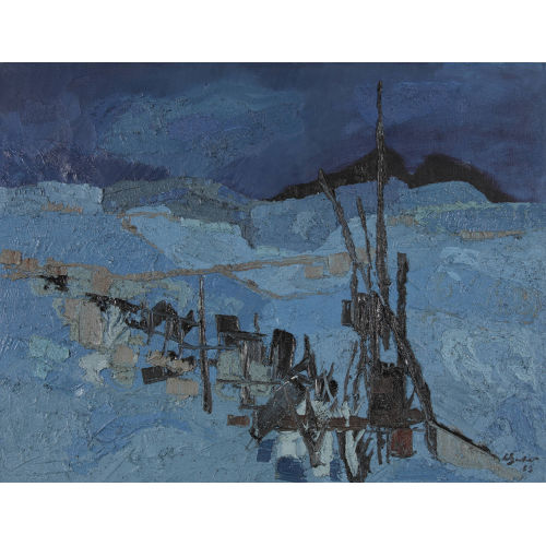 WILLY SUTER : 'Alpe bleue' (DOBIASCHOFSKY AUKTIONEN AG)