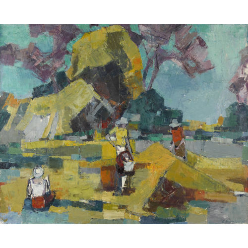 ERNST BAUMANN : 'S�dliche Sommerlandschaft' (DOBIASCHOFSKY AUKTIONEN AG)