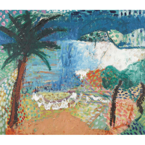 JEAN-LOUIS PIGUET : Landschaft mit Palme (DOBIASCHOFSKY AUKTIONEN AG)