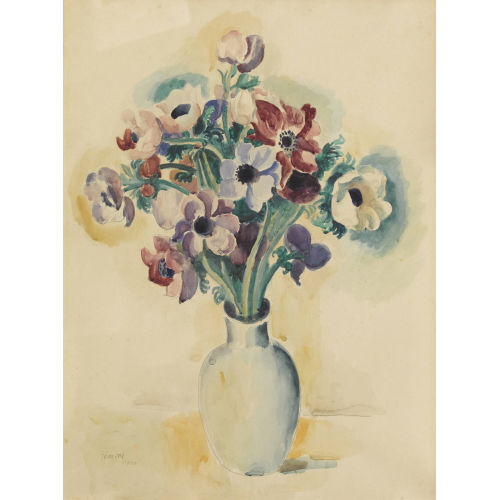 WILHELM GIMMI : Bouquet d′an�mones (DOBIASCHOFSKY AUKTIONEN AG)