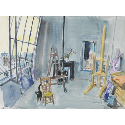 RUDOLF ZENDER : Das Malatelier in Paris (DOBIASCHOFSKY AUKTIONEN AG)