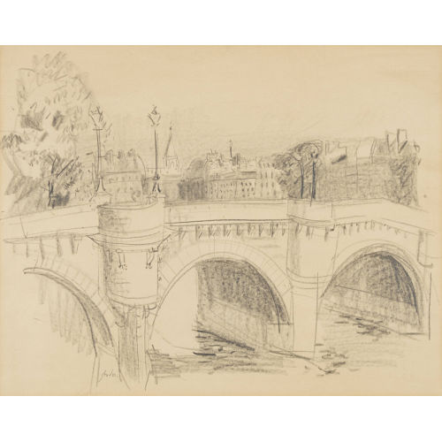 RUDOLF ZENDER : Pont Neuf in Paris (DOBIASCHOFSKY AUKTIONEN AG)