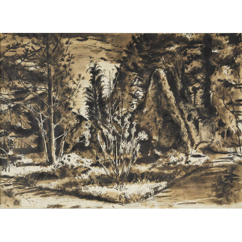 MARTIN LAUTERBURG : Waldlichtung (DOBIASCHOFSKY AUKTIONEN AG)