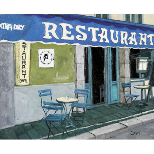 HANS-KONRAD) COBET (EIGTL. BETTLER : 'Le restaurant bleu' (DOBIASCHOFSKY AUKTIONEN AG)