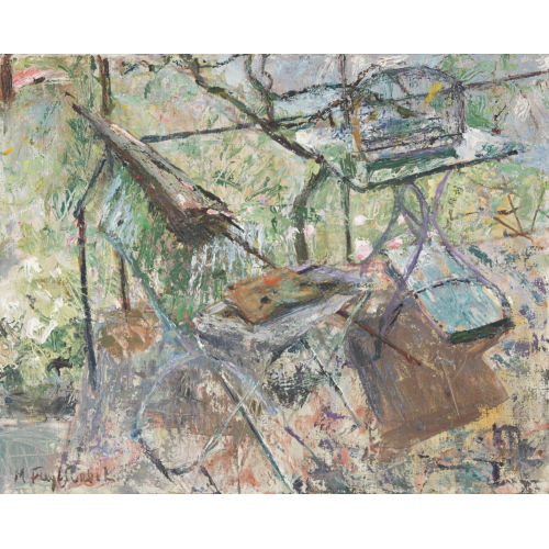 MARGUERITE FREY-SURBEK : Vogelk�fig auf der Veranda (DOBIASCHOFSKY AUKTIONEN AG)