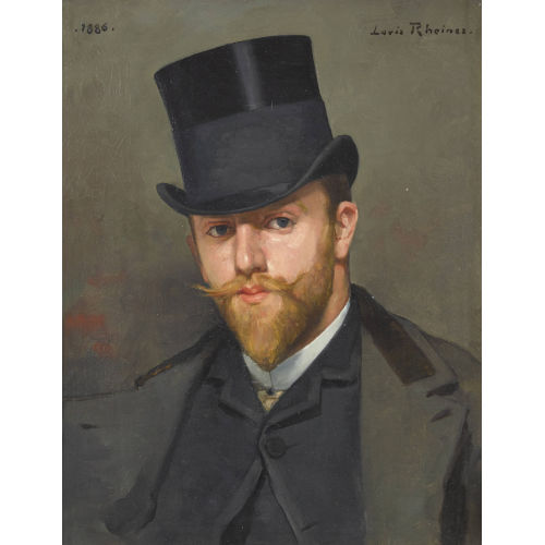 LOUIS RHEINER : Selbstbildnis (DOBIASCHOFSKY AUKTIONEN AG)