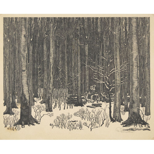 EMIL ZBINDEN : 'Wald im Winter' (DOBIASCHOFSKY AUKTIONEN AG)