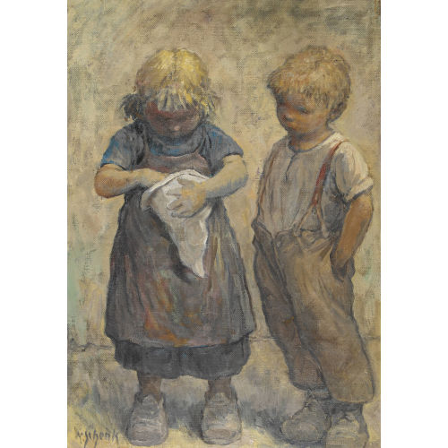 KARL SCHENK : Zwei Kinder mit Wundert�te (DOBIASCHOFSKY AUKTIONEN AG)