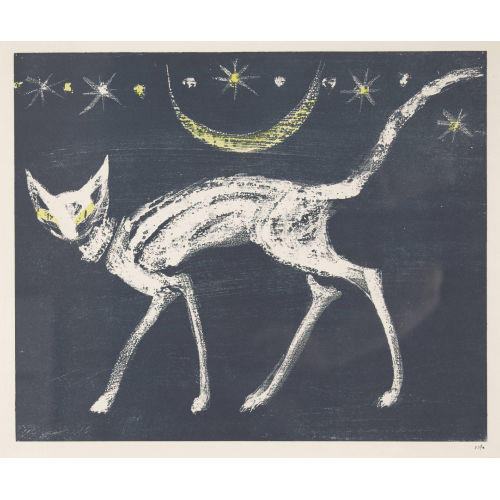 HANS) FIS (EIGTL. FISCHER : 'Schreitende Katze' (DOBIASCHOFSKY AUKTIONEN AG)