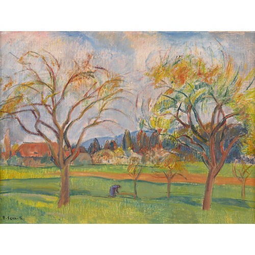 TRAUGOTT SENN : 'Landschaft bei Frutigen' (DOBIASCHOFSKY AUKTIONEN AG)