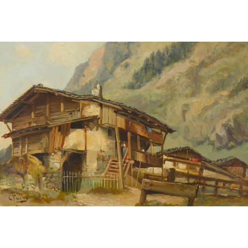 KARL FUCHS : 'Chalet � Wimmis' (DOBIASCHOFSKY AUKTIONEN AG)