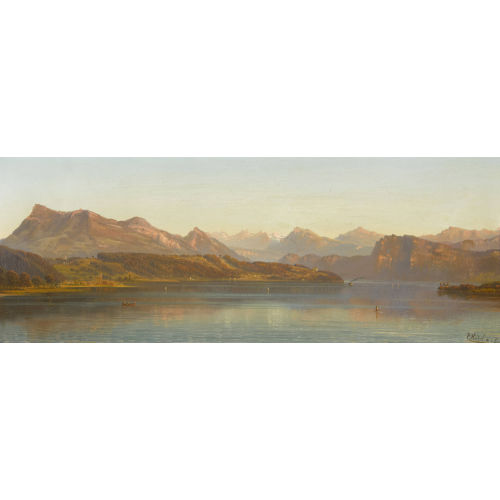 ERNST I HODEL : 'Panorama du Lac des Quatre-Cantons' (DOBIASCHOFSKY AUKTIONEN AG)