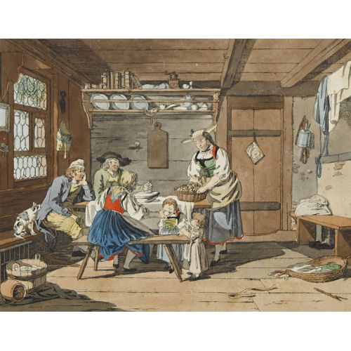 SIGMUND FREUDENBERGER : 'Le Repas rustique' (DOBIASCHOFSKY AUKTIONEN AG)