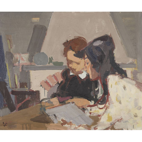 EUGEN FR�H : 'Interieur gris' (DOBIASCHOFSKY AUKTIONEN AG)