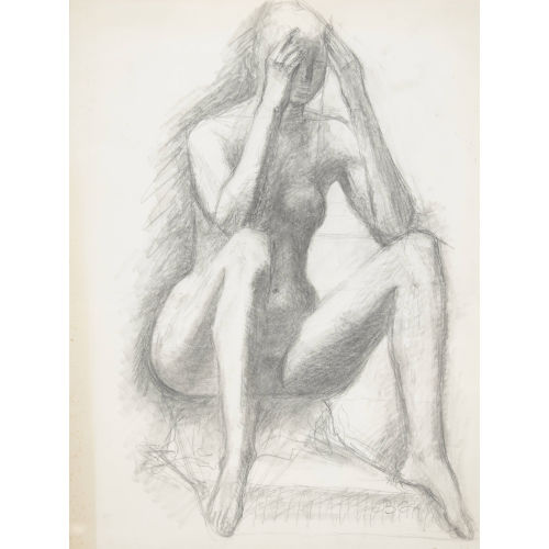 OTTO CHARLES B�NNINGER : Sitzende unbekleidete Frau (DOBIASCHOFSKY AUKTIONEN AG)