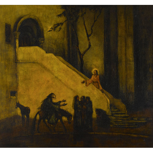 WALTER KREBS : 'Jesus und der Bettler' (DOBIASCHOFSKY AUKTIONEN AG)