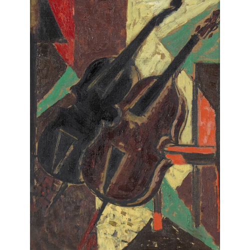 GEORGES DESSOUSLAVY : 'Les deux violoncelles' (DOBIASCHOFSKY AUKTIONEN AG)