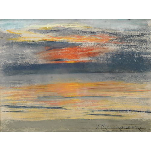 FRIEDA MENSHAUSEN-LABRIOLA : Abendrot am Ufer (DOBIASCHOFSKY AUKTIONEN AG)