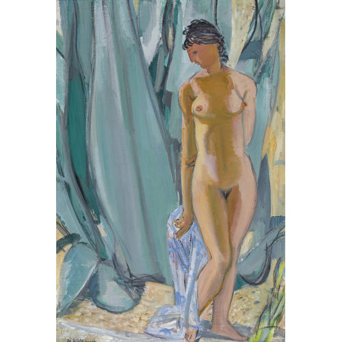 MAURICE BARRAUD : Stehender weiblicher Akt vor Agave (DOBIASCHOFSKY AUKTIONEN AG)