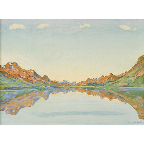 FERDINAND HODLER : 'Silvaplanasee im Herbst' (DOBIASCHOFSKY AUKTIONEN AG)