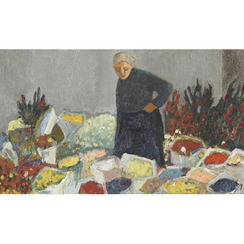 ROGER KATHY : Der Blumenmarkt (DOBIASCHOFSKY AUKTIONEN AG)