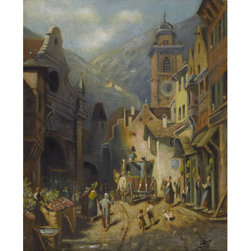 CARL SPITZWEG : Der Besuch des Landesvaters (DOBIASCHOFSKY AUKTIONEN AG)