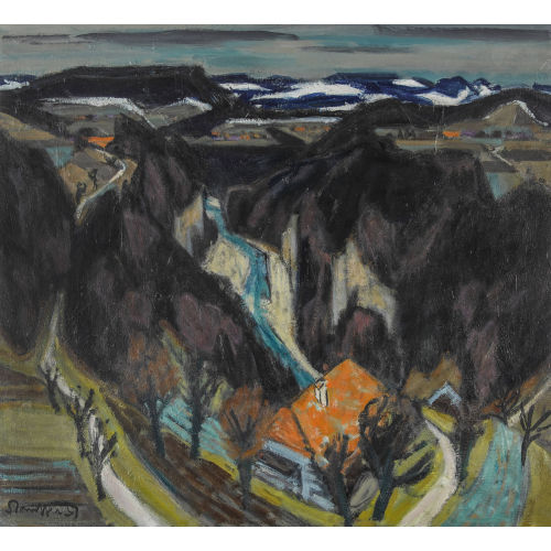 FRED STAUFFER : 'Schwarzwasserlandschaft' (DOBIASCHOFSKY AUKTIONEN AG)