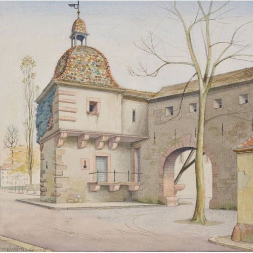 NIKLAUS STOECKLIN : Alte Stadtmauer (DOBIASCHOFSKY AUKTIONEN AG)